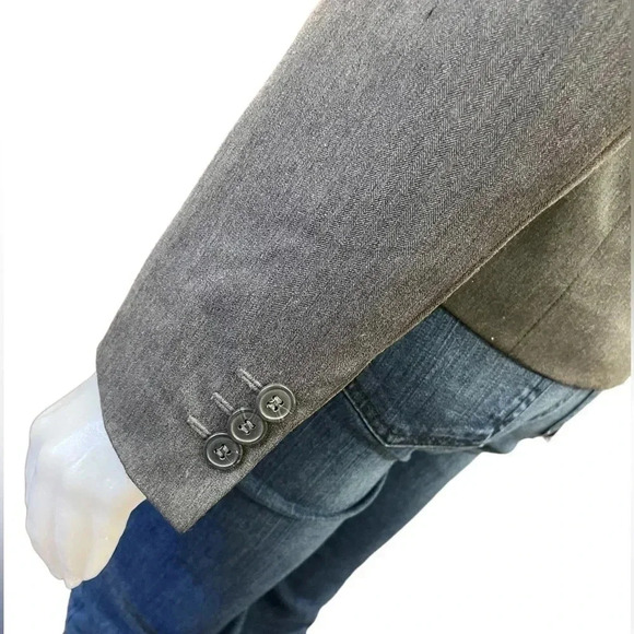 MEXX Collared Button Grey Blazer Size 8 - Picture 5 of 11